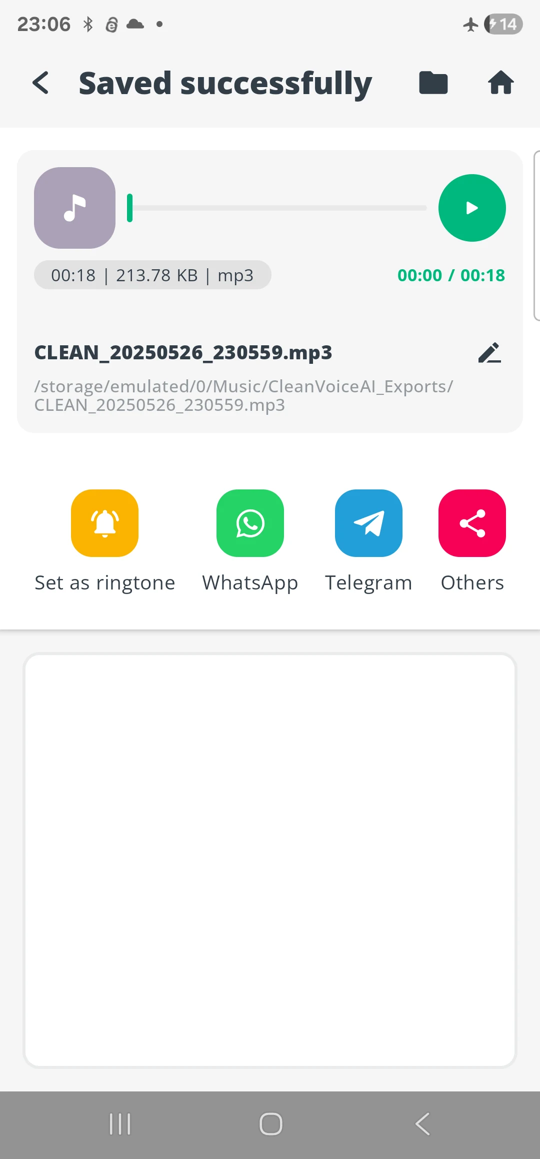 CleanVoiceAI - Noise reducer screenshot
